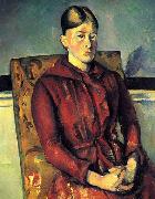 Paul Cezanne Portrat der Mme Cezanne im gelben Lehnstuhl oil painting on canvas